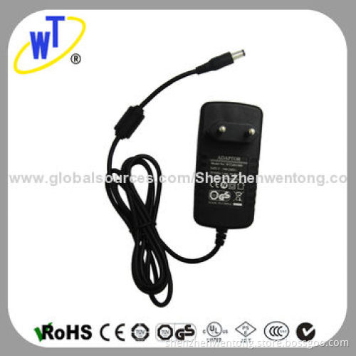 24W VDE Plug Universal AC/DC Adapters with NRTL/CB/GS/CE/FCC Certificates